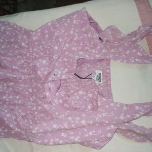 BB Dakota Light Pink Floral Maxi Dress